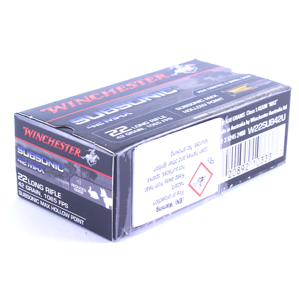 winchester 22lr subsonic ammo